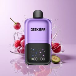 Hungary Wholesalers GEEK BAR 2GO 50000 Szőlő & Málna Interactive Screen Dual Tanks Rechargeable